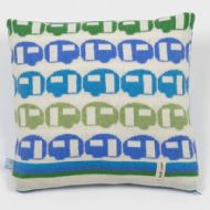 Blue and Green Happy Days Cushion